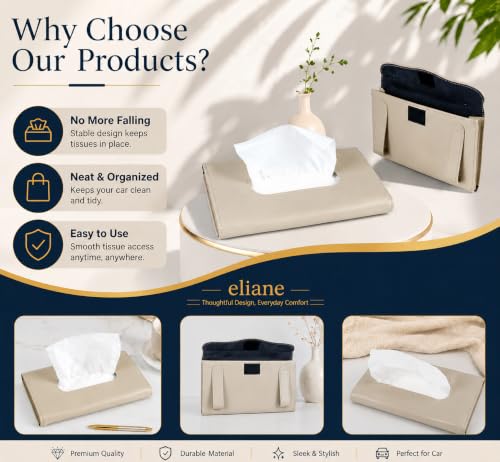 Eliane Car Tissue Holder Sun