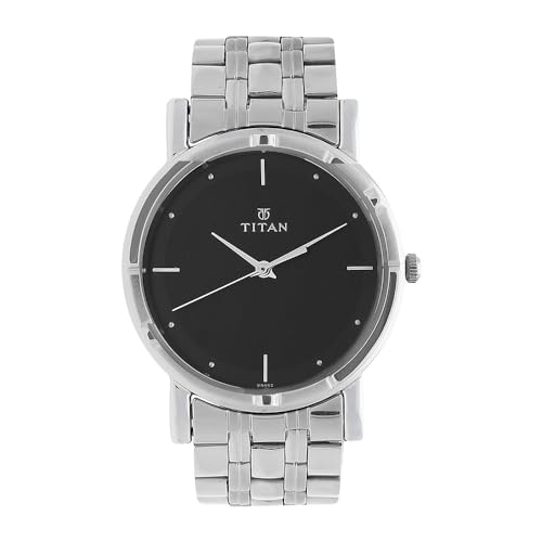 Titan Karishma Analog Black Dial Men's Watch -NM1639SM02 / NL1639SM02