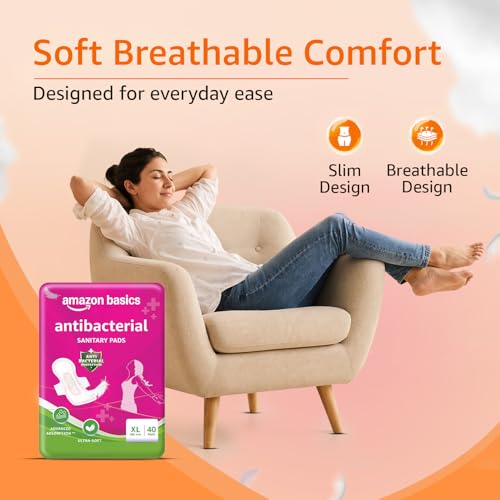 Amazon Basics Anti-Bacterial Sanitary Pads