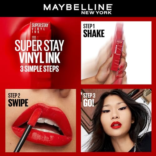 Maybelline Superstay Vinyl Ink Liquid Lipstick, Lippy - Image 4