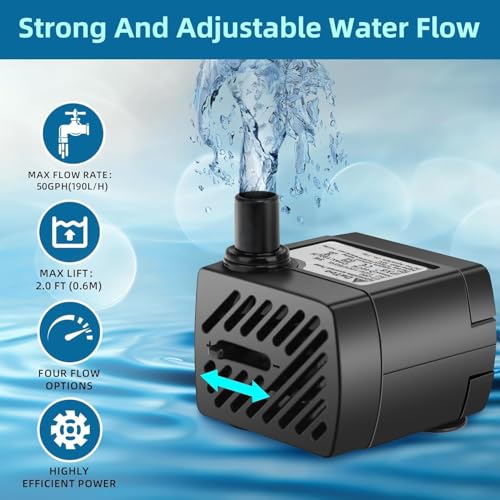 Mini Submersible Fountain Aquarium Pond