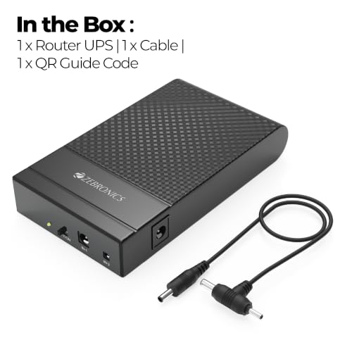 Zebronics Router UPS, 4000mAh Battery