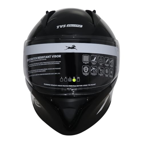 TVS Racing Apache Themed Full face Helmet Black & Yellow