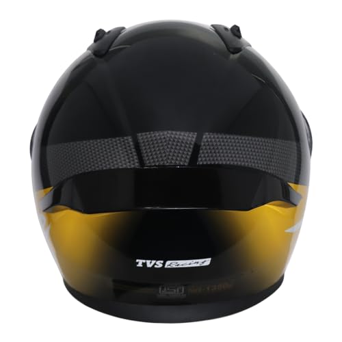 TVS Racing Apache Themed Full face Helmet Black & Yellow - Image 2
