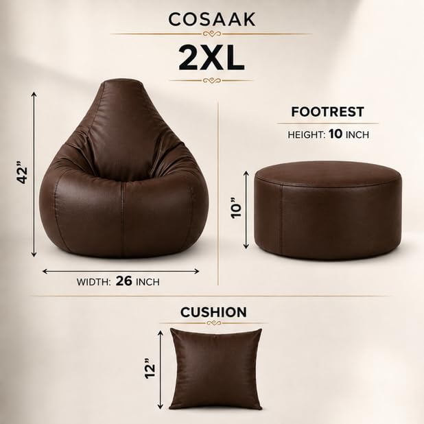 2XL Teardrop Bean Bag Chair