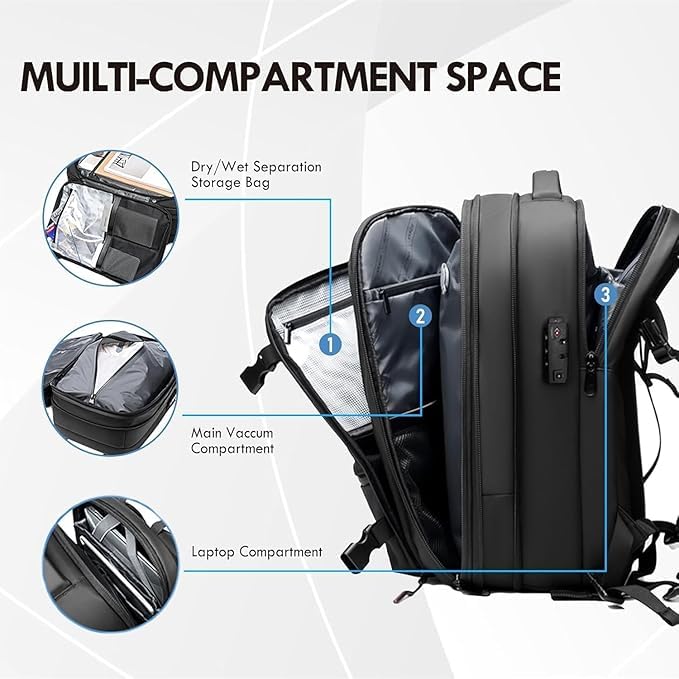 Meyaar Vacuum Compression Travel Backpack