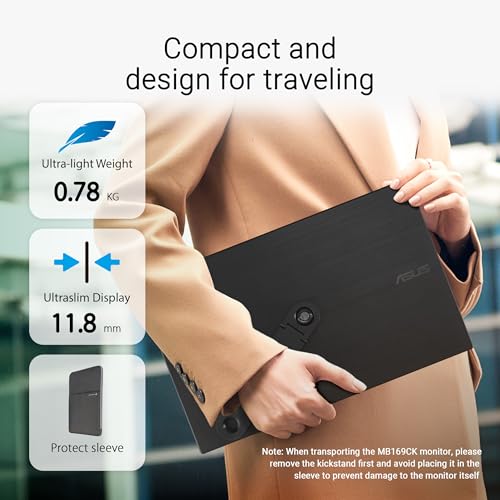 ASUS ZenScreen 16" Portable USB Monitor (MB169CK) - Image 7