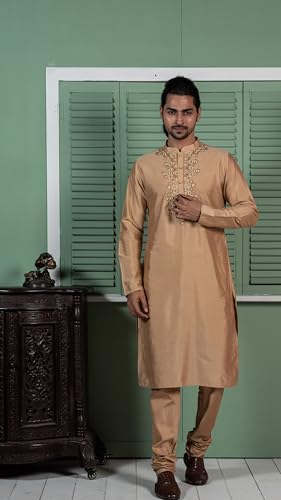 KISAH Mens Solid Dyed Cotton