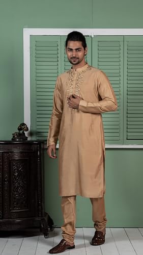 KISAH Mens Solid Dyed Cotton