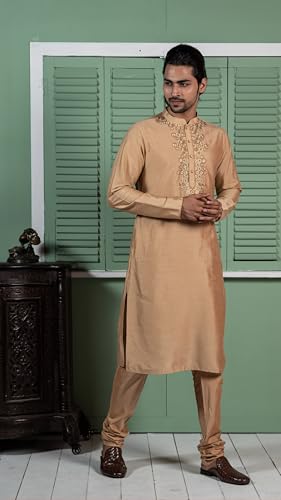 KISAH Mens Solid Dyed Cotton