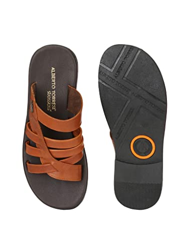 ALBERTO TORRESI Men Ronald Tan Sandals - Image 3