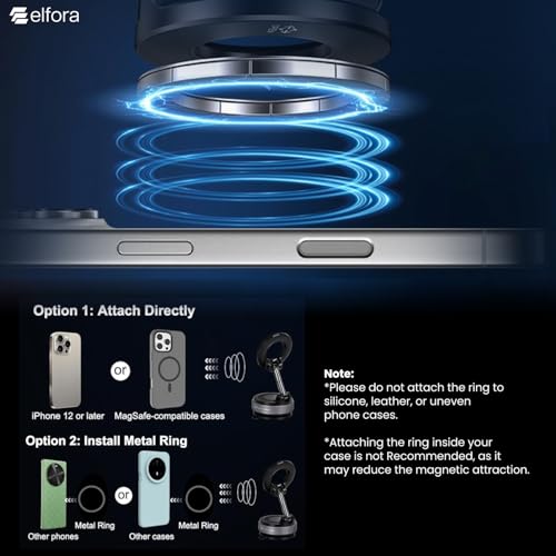 Elfora Vacuum Magnetic Dashboard Phone