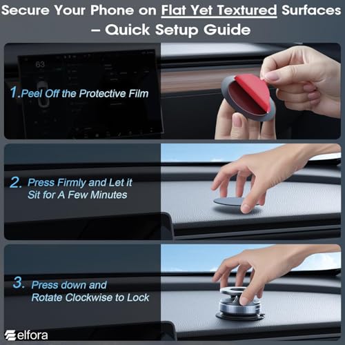 Elfora Vacuum Magnetic Dashboard Phone