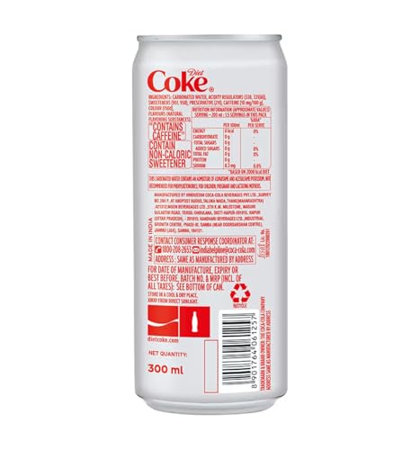 Diet Coke 300ml Can| Cola Sparkling Soft Drink | The Coca-Cola Company - Image 2