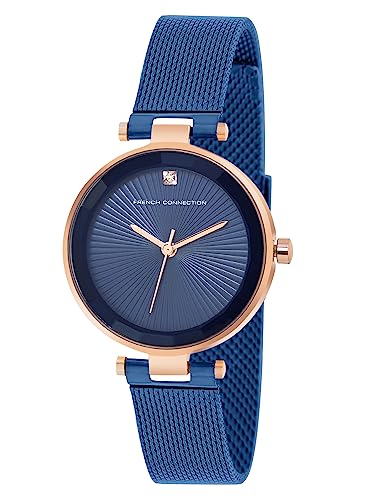 French Connection Haven Blue Round Analog Watch for Women - FCN00070F - Image 2