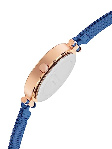 French Connection Haven Blue Round Analog Watch for Women - FCN00070F - Image 4