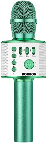 BONAOK Wireless Bluetooth Karaoke Microphone