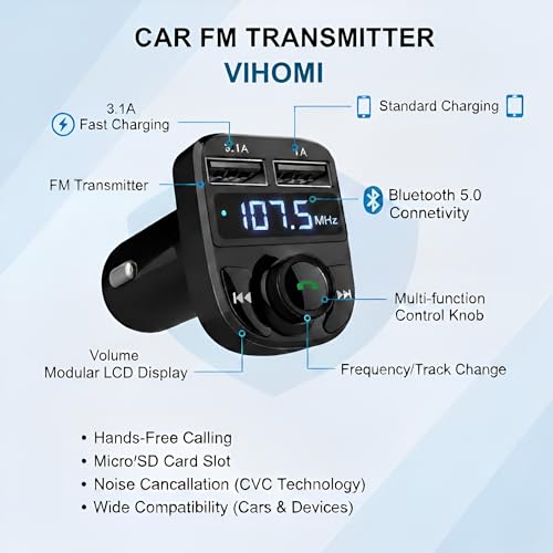 X8 Car Bluetooth FM Transmitter
