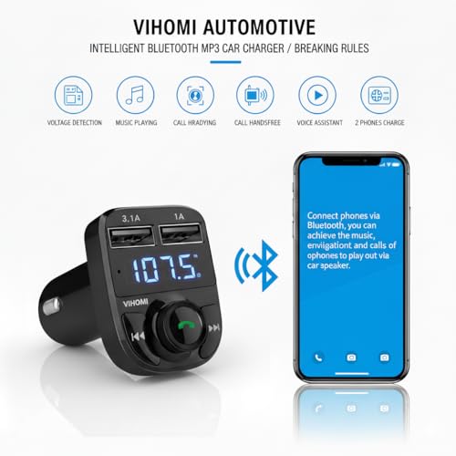 X8 Car Bluetooth FM Transmitter