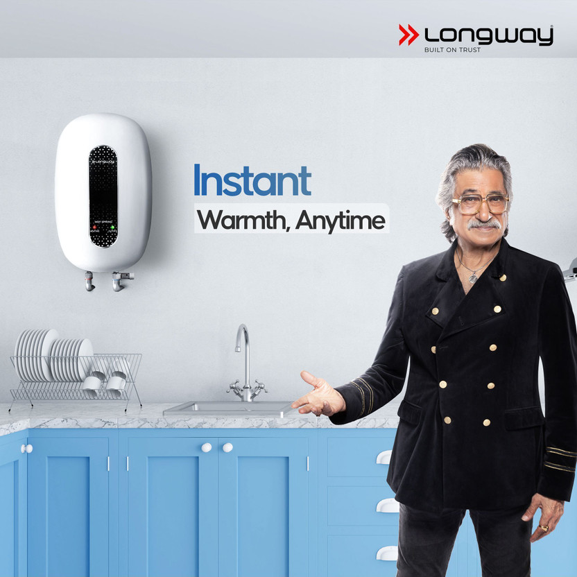 Longway 3 L Instant Water Geyser (Hotspring, White) (White) - Image 2