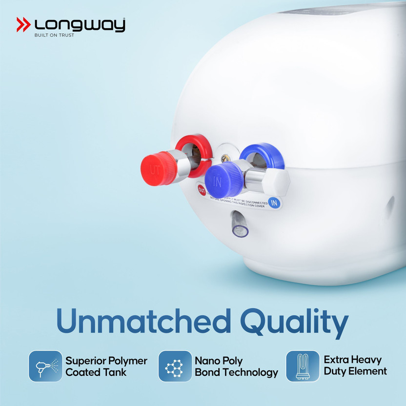 Longway 3 L Instant Water Geyser (Hotspring, White) (White) - Image 5