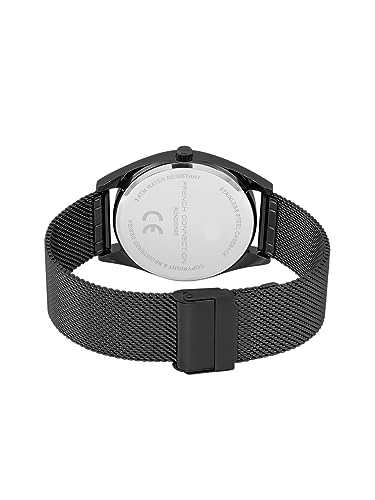 French Connection Marshal Black Round Analog Watch for Men - FCN00059E - Image 4
