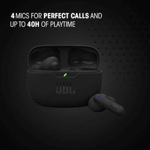 JBL Vibe Beam 2 - Active Noise Cancelling Earbuds - Black - Image 3