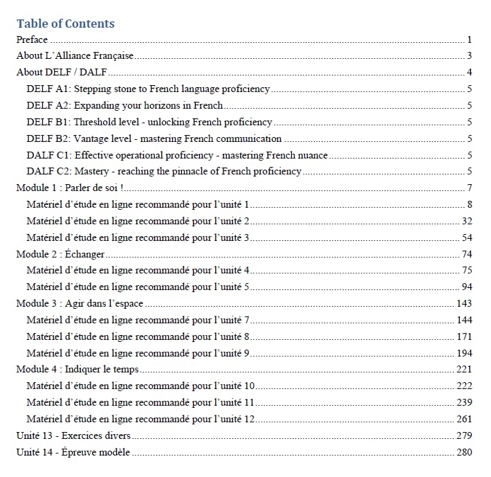 DELF A1 French eBook, Practice