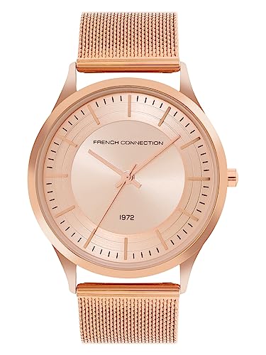 French Connection Jazz Rose Gold Round Analog Watch for Men - FCN00047E