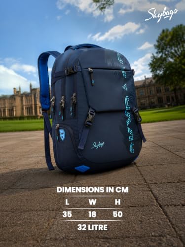 Skybags Xelius Pro 32L Laptop Backpack (15.6"), 3 Compartments - Image 6