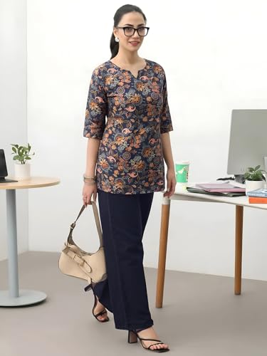 Pinkmint Women Printed Short Kurti