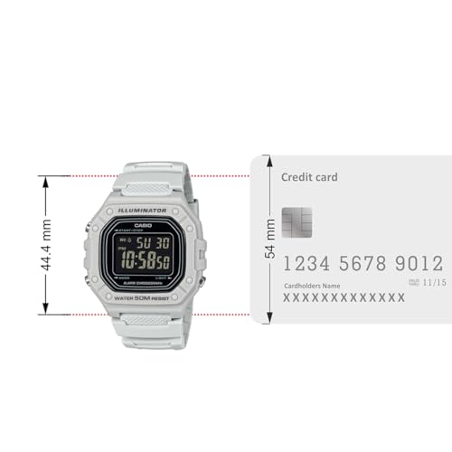 Casio Youth W-218H-8BVDF Digital Black Dial Unisex (D395) - Image 7