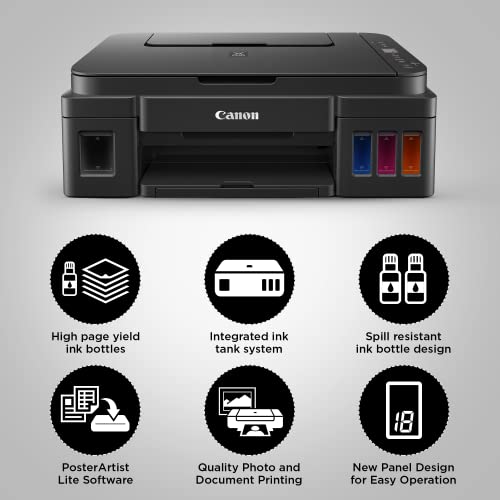 Canon PIXMA MegaTank G2010 All-in-One Ink Tank Colour Printer (Black) - Image 6