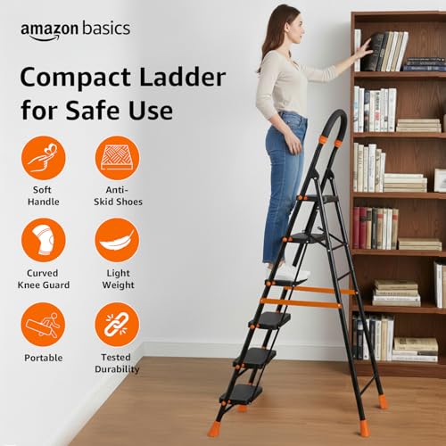 Amazon Basics Curvo-Foldable Step Ladder