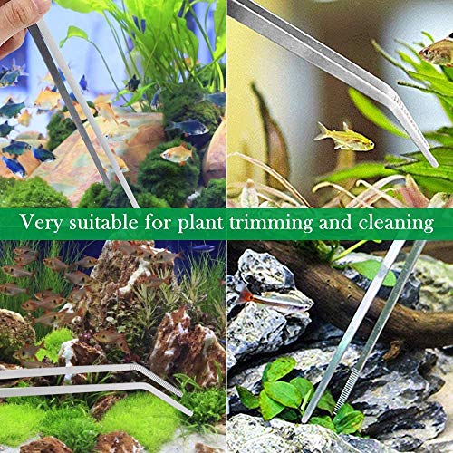 HASTHIP® 27cm Aquarium Tweezer Curved