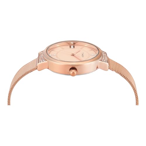 TIMEX Rose Gold Round Dial Analog Women's Watch - TWEL22402 - Image 3