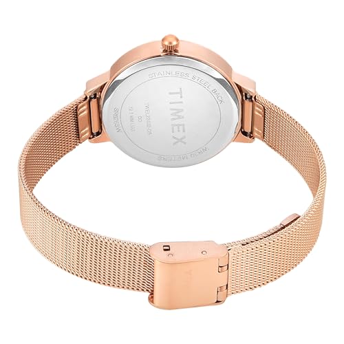 TIMEX Rose Gold Round Dial Analog Women's Watch - TWEL22402 - Image 4