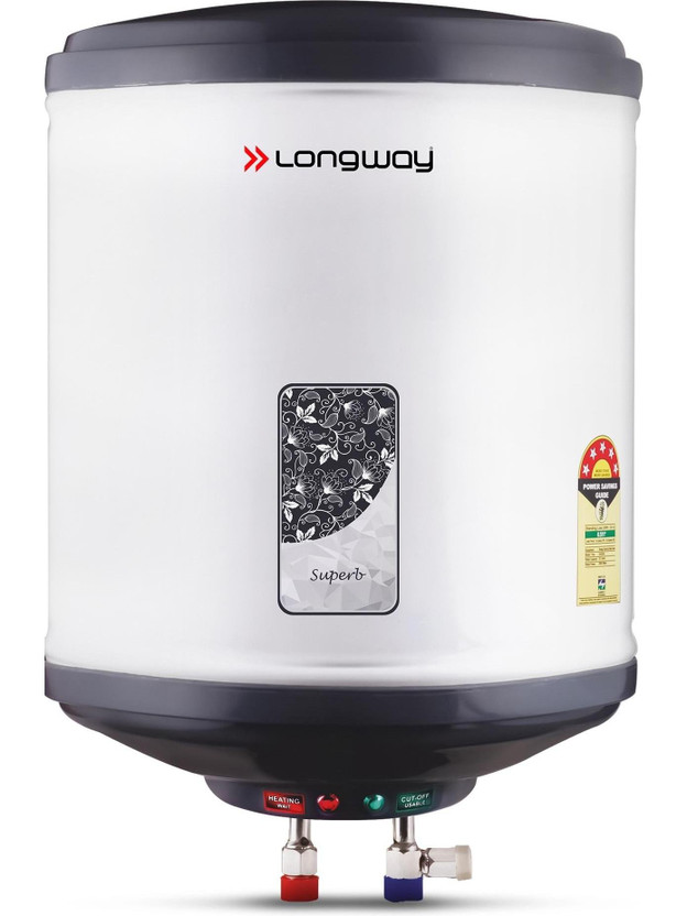 Longway 10 L Storage Water Geyser 5 Star BEE Energy Rating | SS T