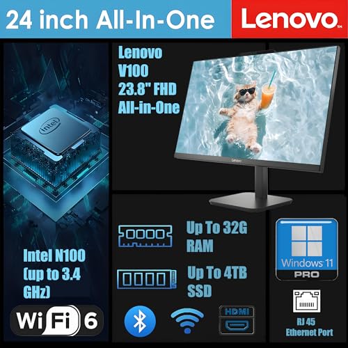Lenovo 23.8" FHD All-in-One Desktop
