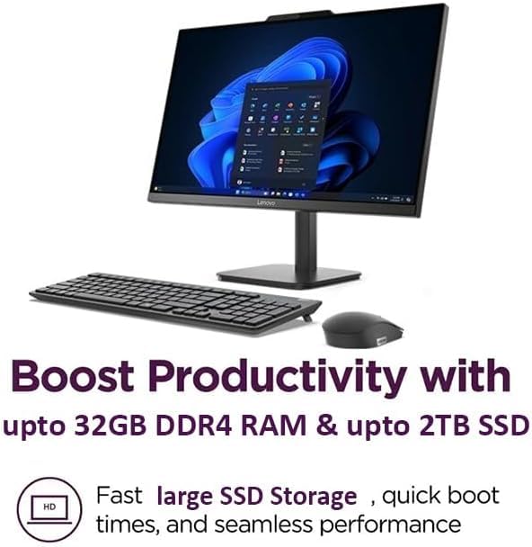 Lenovo 23.8" FHD All-in-One Desktop