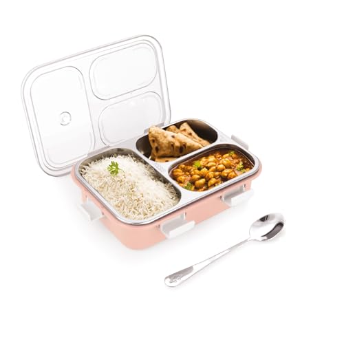ATTRO Bento 3 Compartment Stainless