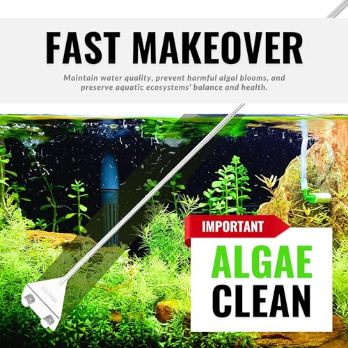 Buraq Pets Stainless Steel Algae Scraper for Crystal Clear Fish Tanks - Image 3