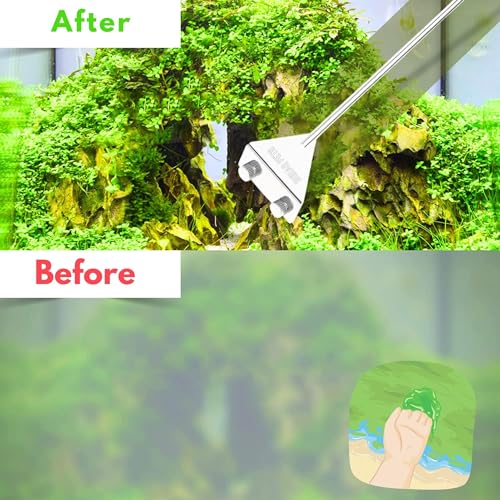 Buraq Pets Stainless Steel Algae Scraper for Crystal Clear Fish Tanks - Image 6