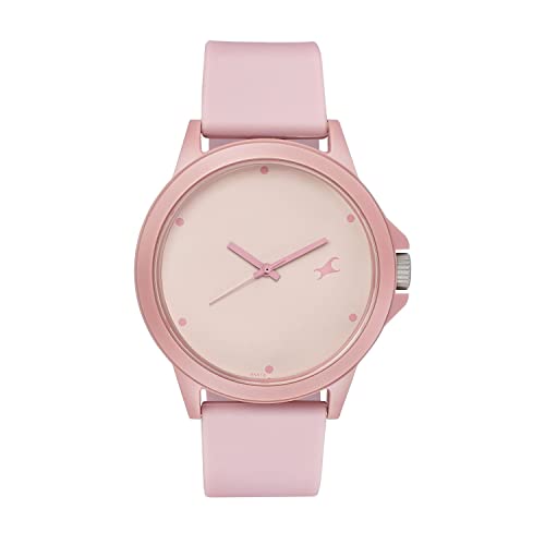 Fastrack Tees Quartz Analog Pink