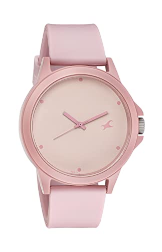 Fastrack Tees Quartz Analog Pink