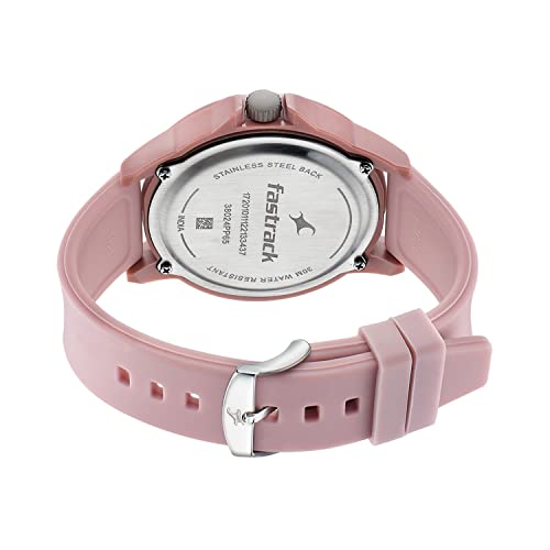 Fastrack Tees Quartz Analog Pink