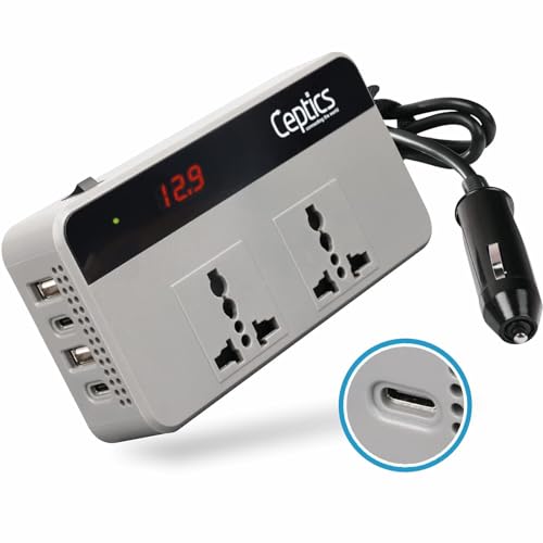 Ceptics 200W Car Laptop Charger/Power