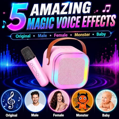 Karaoke Machine with Wireless Mics