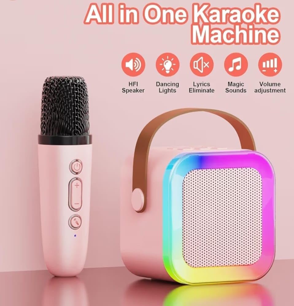 Karaoke Machine with Wireless Mics