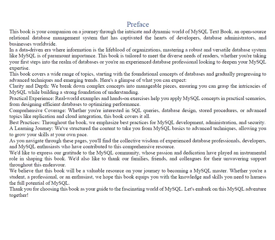 MYSQL Text Book eBook, Practice